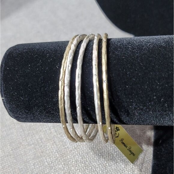 Premier Designs necklace & bracelet mixed metals - Picture 15 of 15